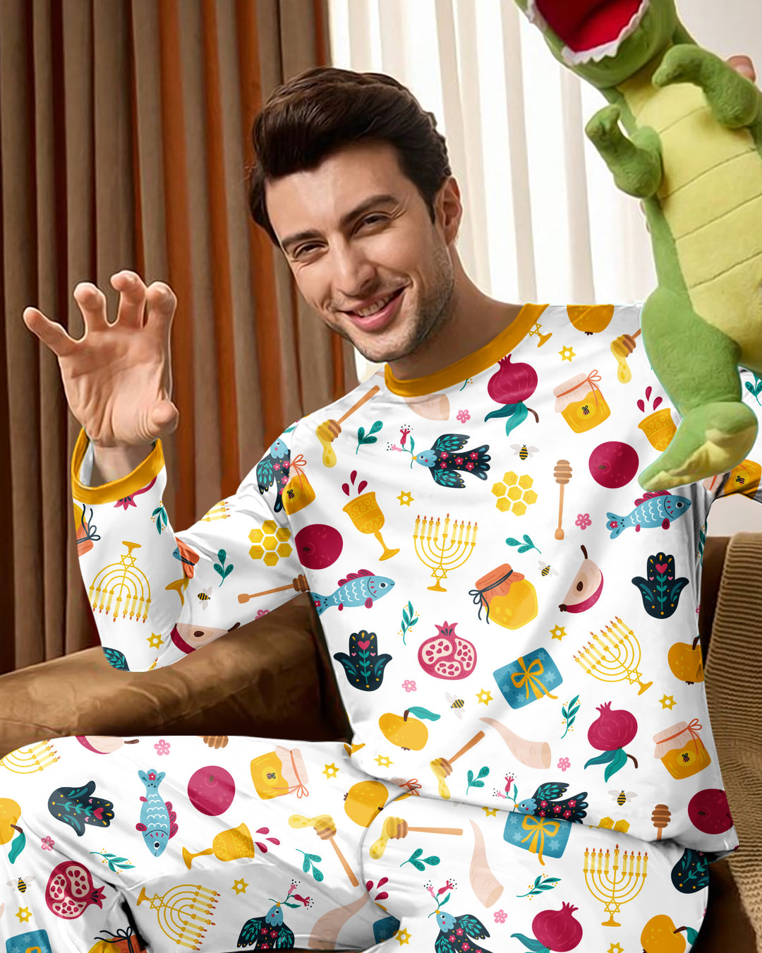 Shanah Tovah Party Bamboo Men's Pajama Set