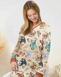 Vorlage Bambus Damen Pyjama Set