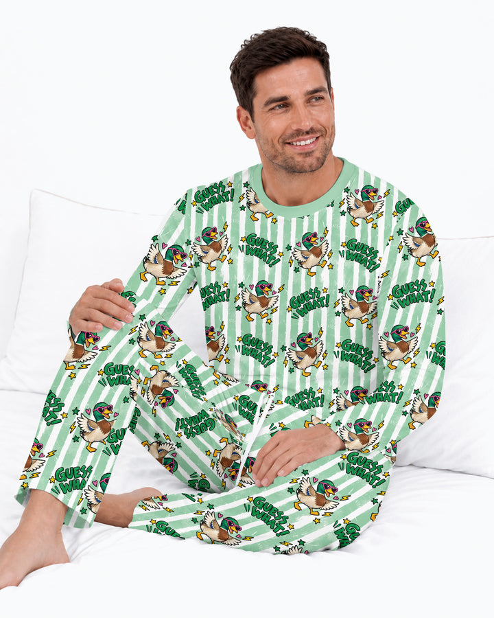Guess What Mallard Butt Bamboo Men's Pajama Set