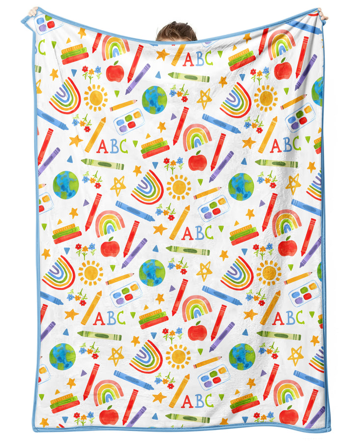 School Scribbles Bamboo Blanket