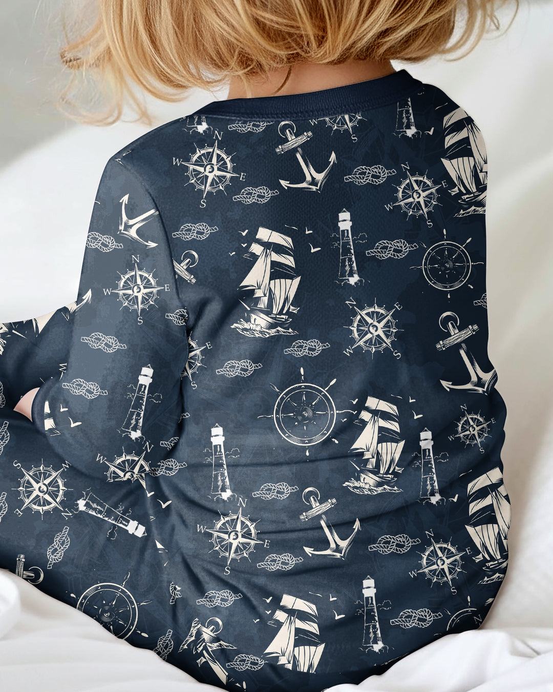 Vintage Nautical Voyage Bamboo Convertible Zippy