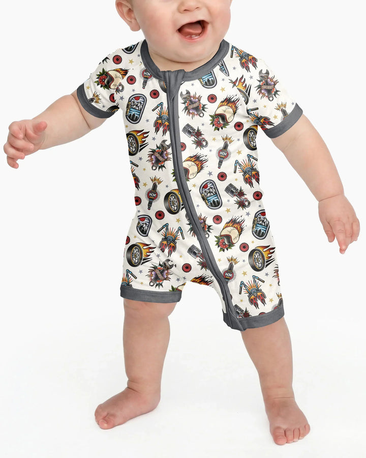 Born to Ride Together Family Matching Bamboo Shorty Zippy