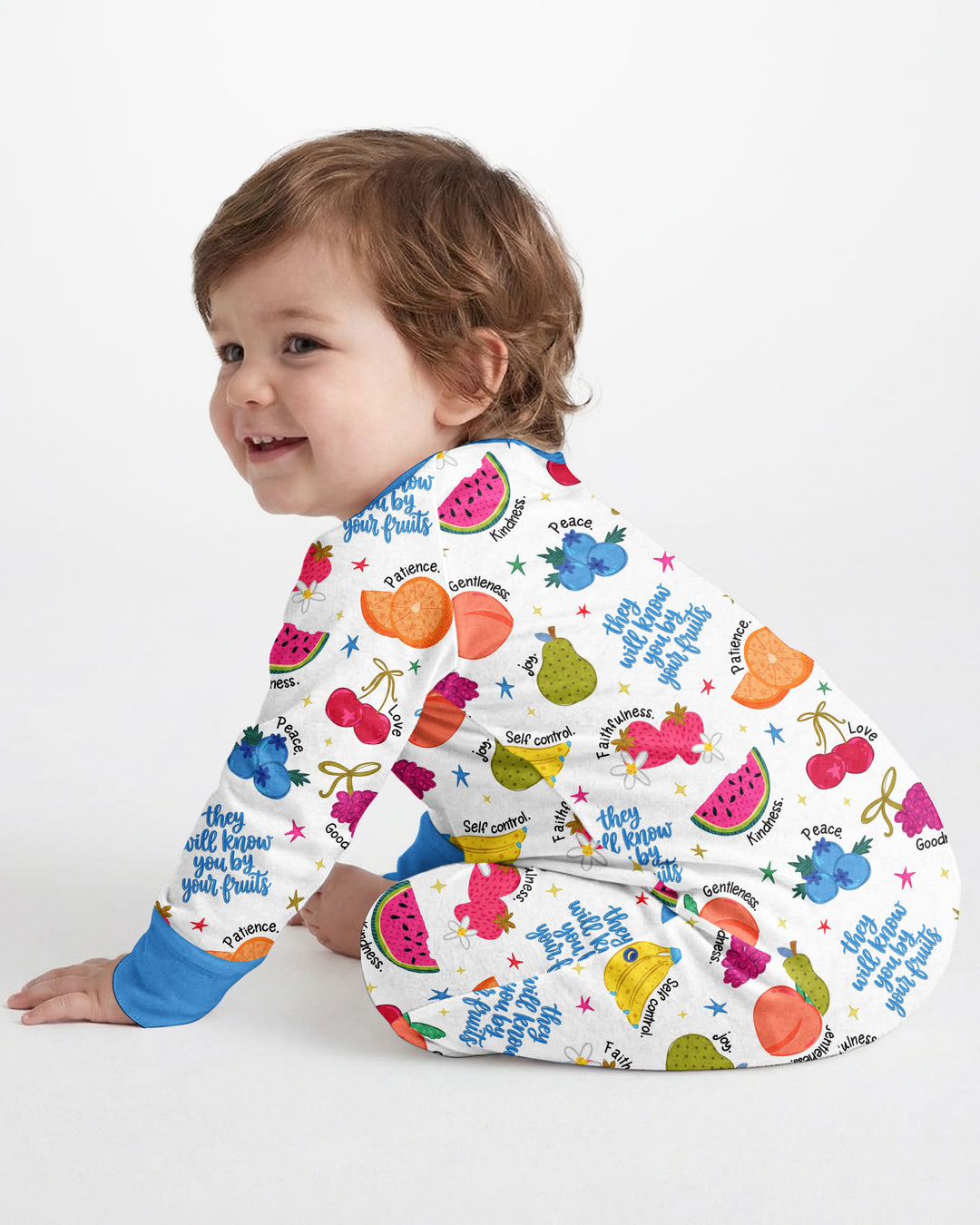 Gerippte Babykleidung mit individuellem Foto - Weich &amp; Skizzenhaft