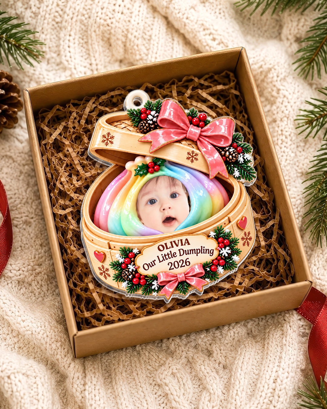 Our Little Dumbling  Acrylic Ornament