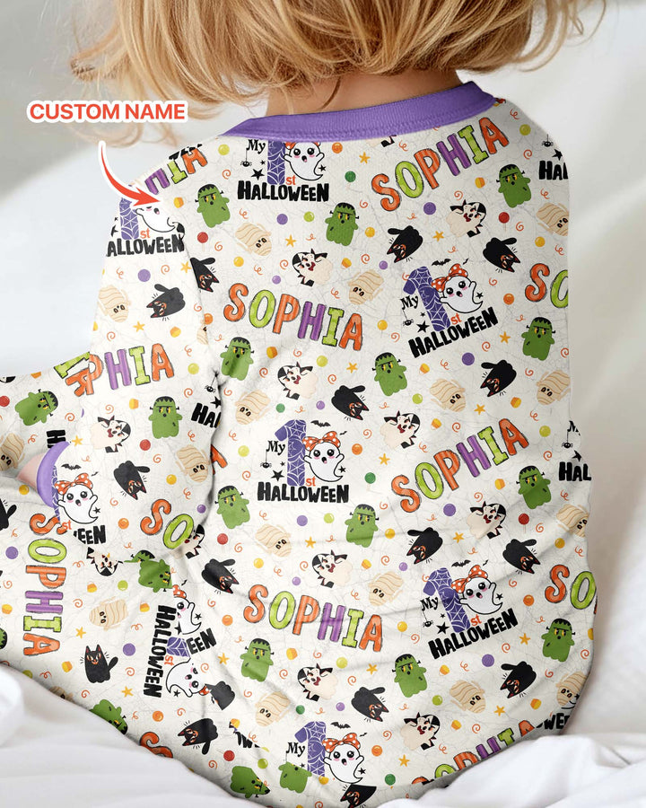 Personalized My First Halloween  Bamboo Convertible Zippy