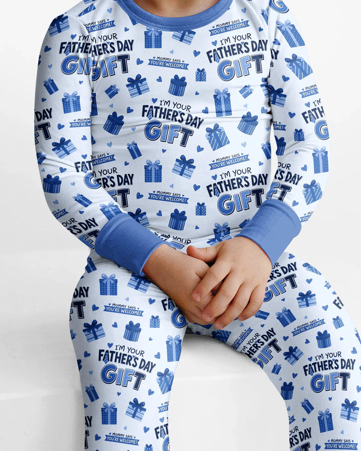 I'm Your Father's Day Gift Bamboo Two Piece Long Sleeve Pajama Set