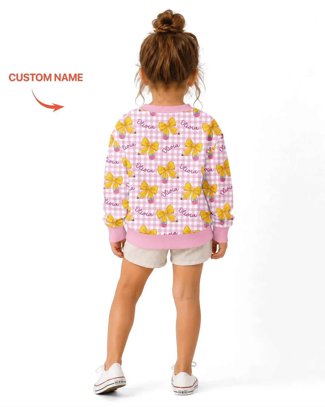 Sudadera de cuello redondo de bambú con plantilla personalizada