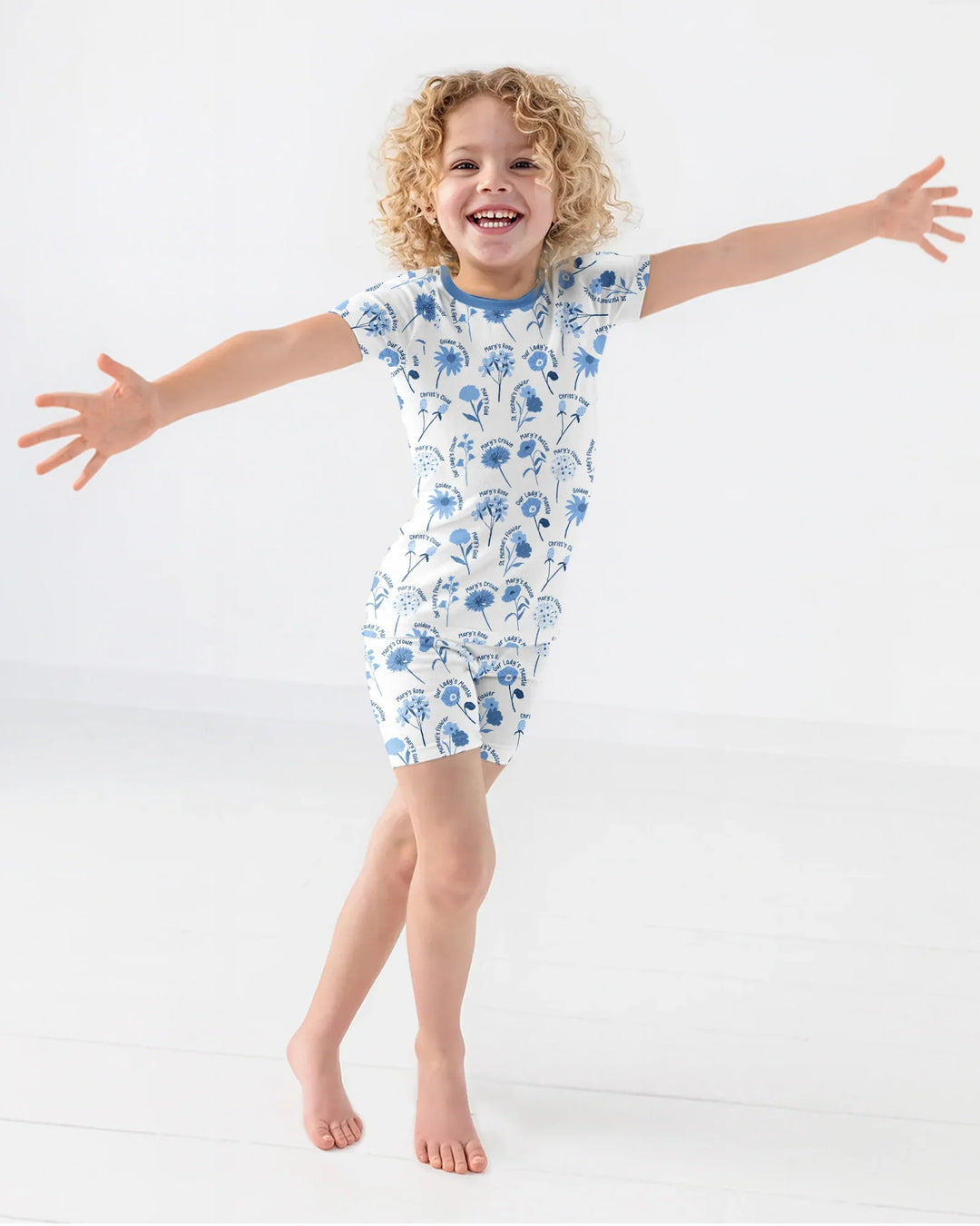 Mary's Garden Bamboo Two Piece Short Sleeve Shorts Pajama Set