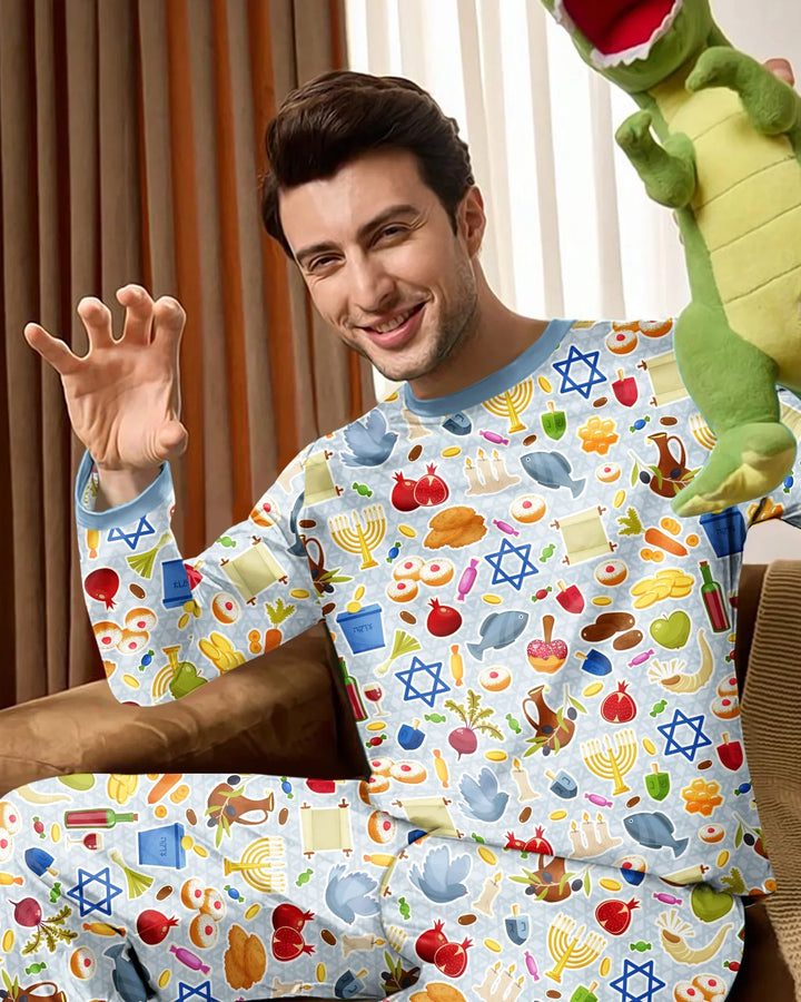 plantilla Conjunto de Pijama de Bambú para Hombre