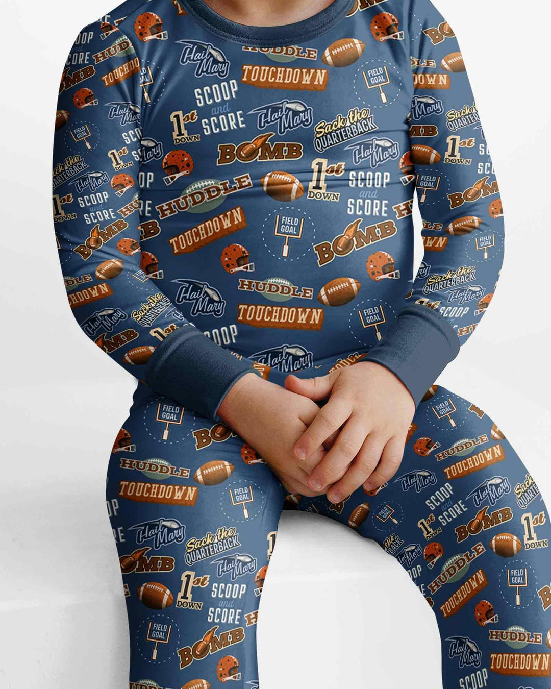 Conjunto de pijama de dos piezas de bambú con mangas largas, plantilla PERSONALIZADA
