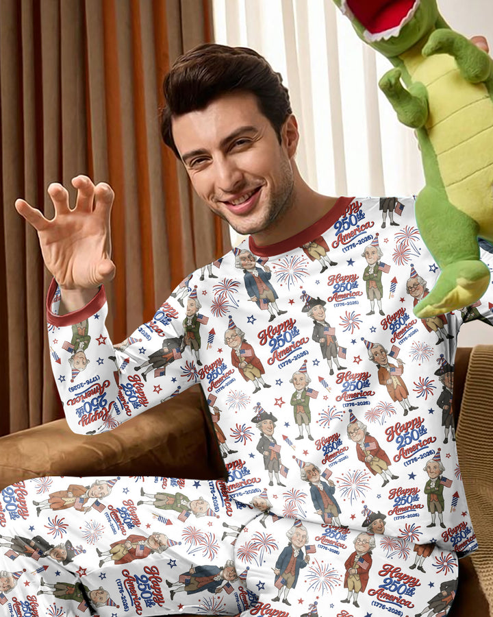 Party Like It's 1776 Family Matching Bamboo Men's Pajama Set