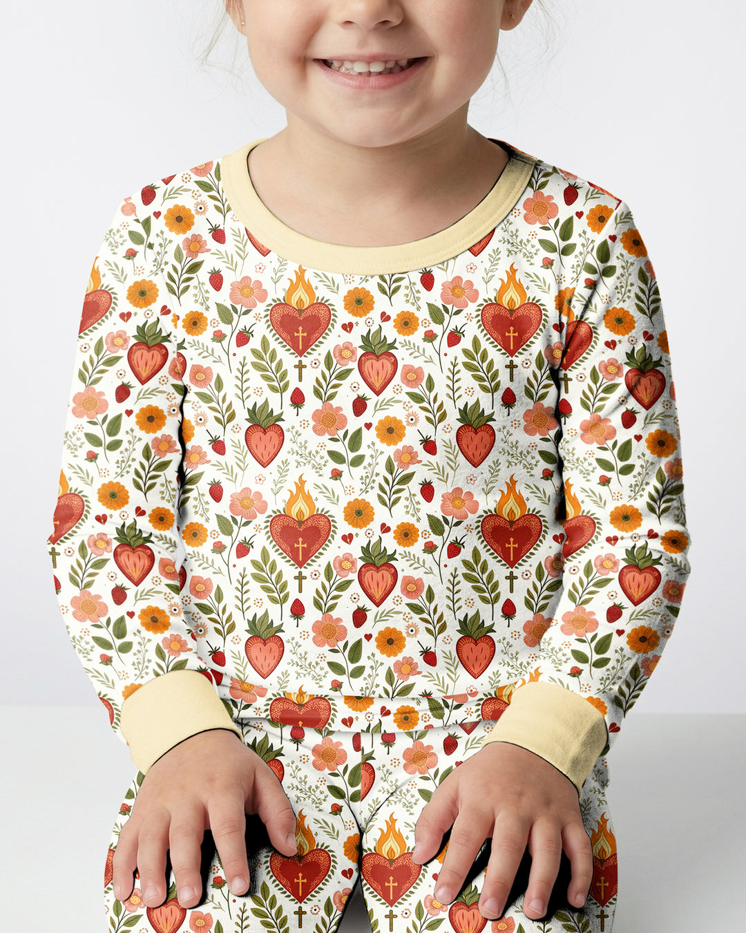 Sacred Blooms Bamboo Two Piece Long Sleeve Pajama Set