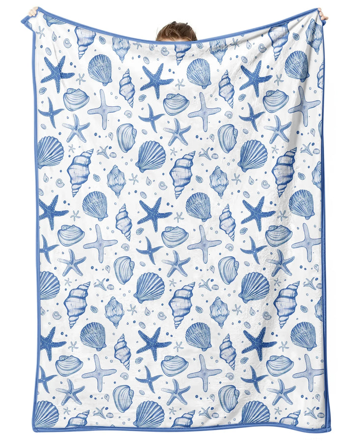 Coastal Charm Family Matching Bamboo Blanket