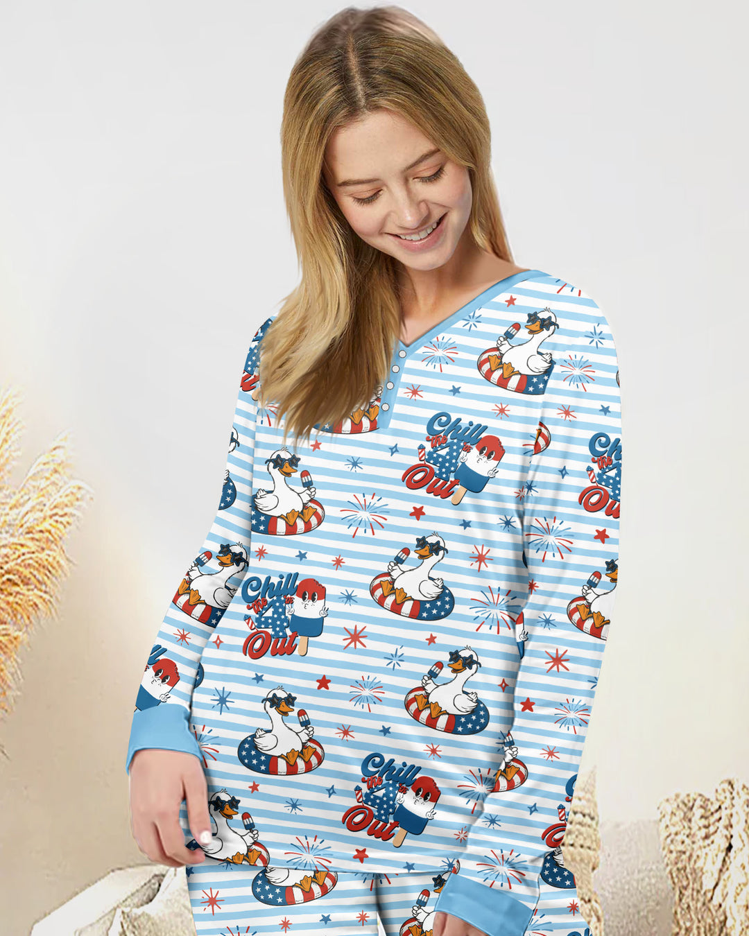 Vorlage Bambus Damen Pyjama Set
