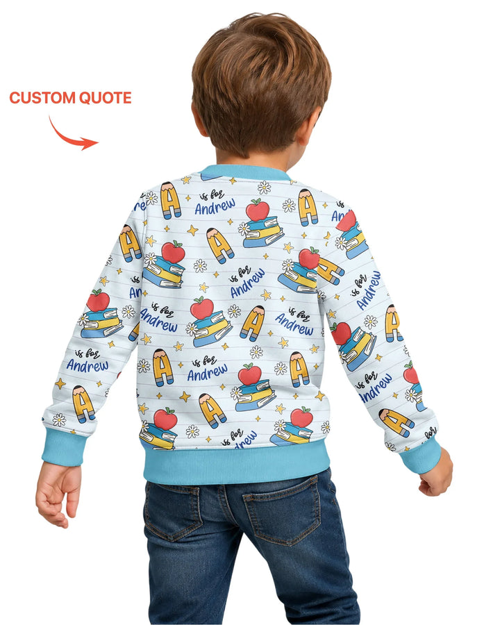 Sudadera de cuello redondo de bambú con plantilla personalizada