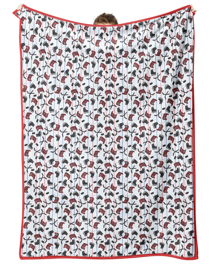Hockey Rink Bamboo Blanket