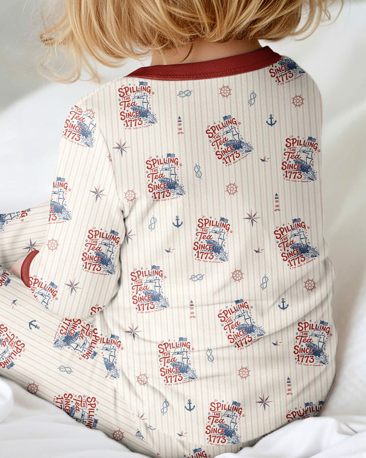 Spilling The Tea Since 1773 Family Matching Bamboo Convertible Zippy