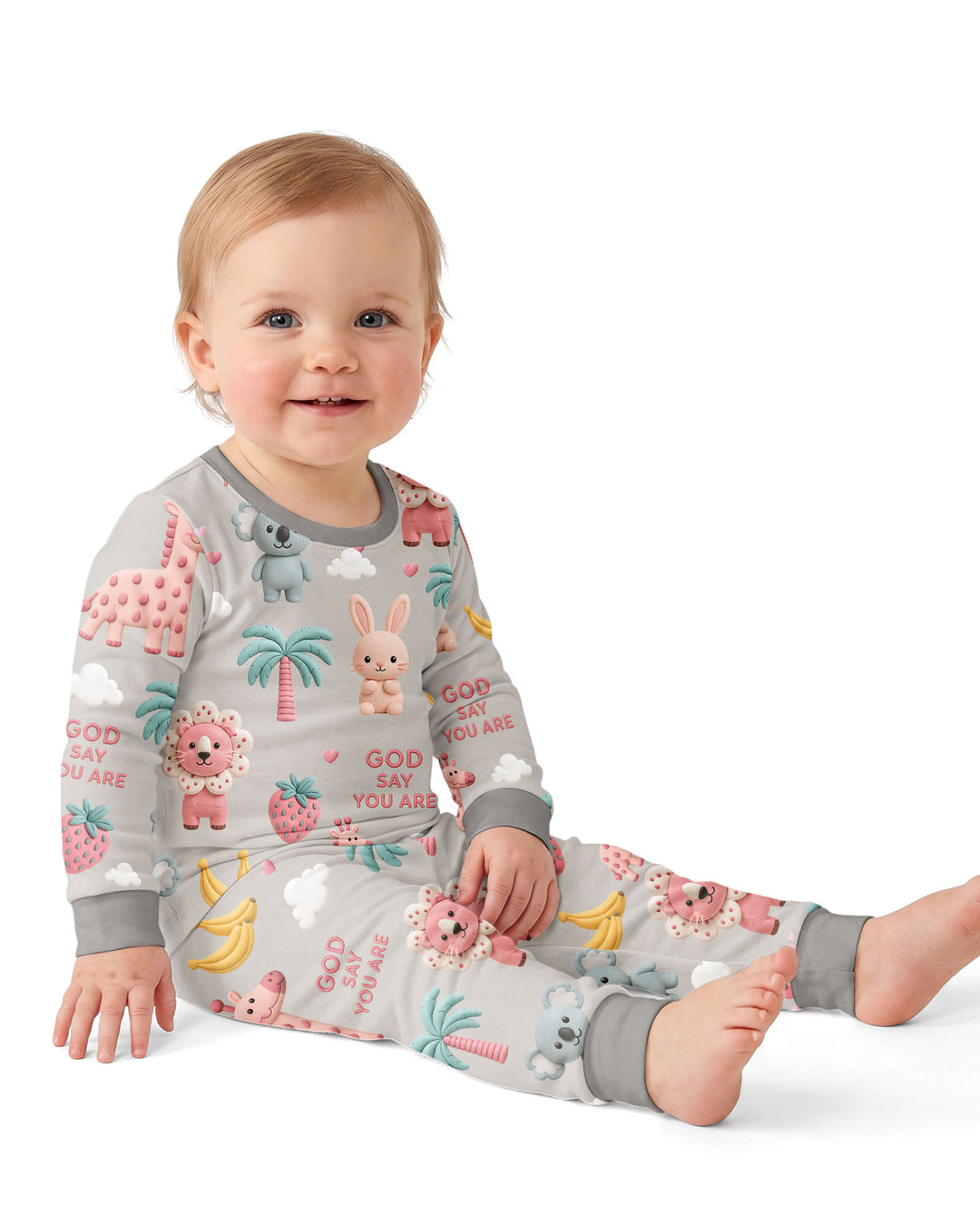 Little Blessings Bamboo Two Piece Long Sleeve Pajama Set