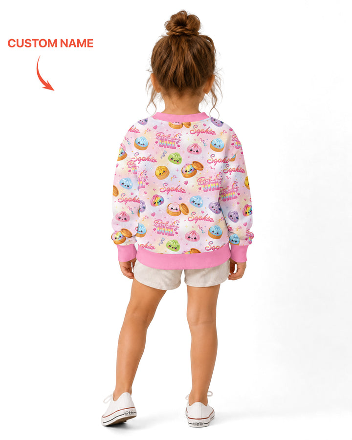 Sudadera de cuello redondo de bambú con plantilla personalizada