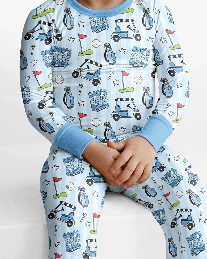 Dad's Golf Buddy Bamboo Two Piece Long Sleeve Pajama Set