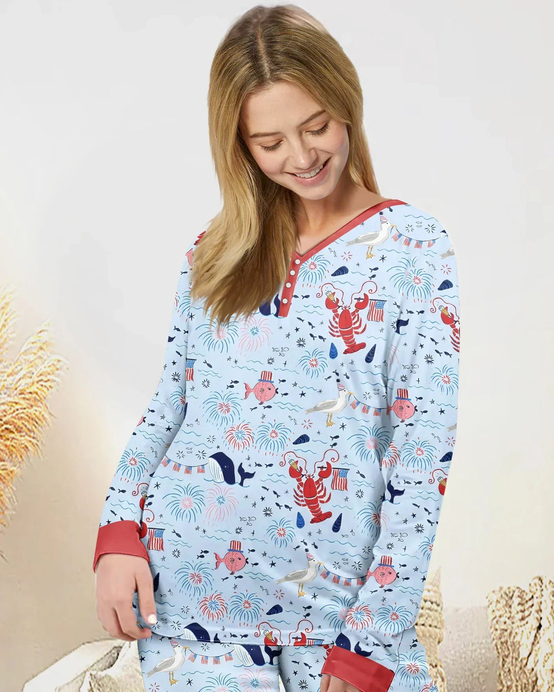 Vorlage Bambus Damen Pyjama Set