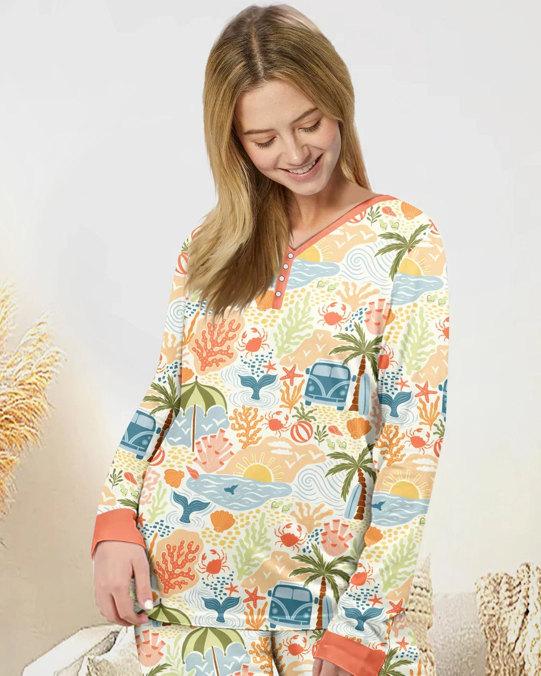 Vorlage Bambus Damen Pyjama Set