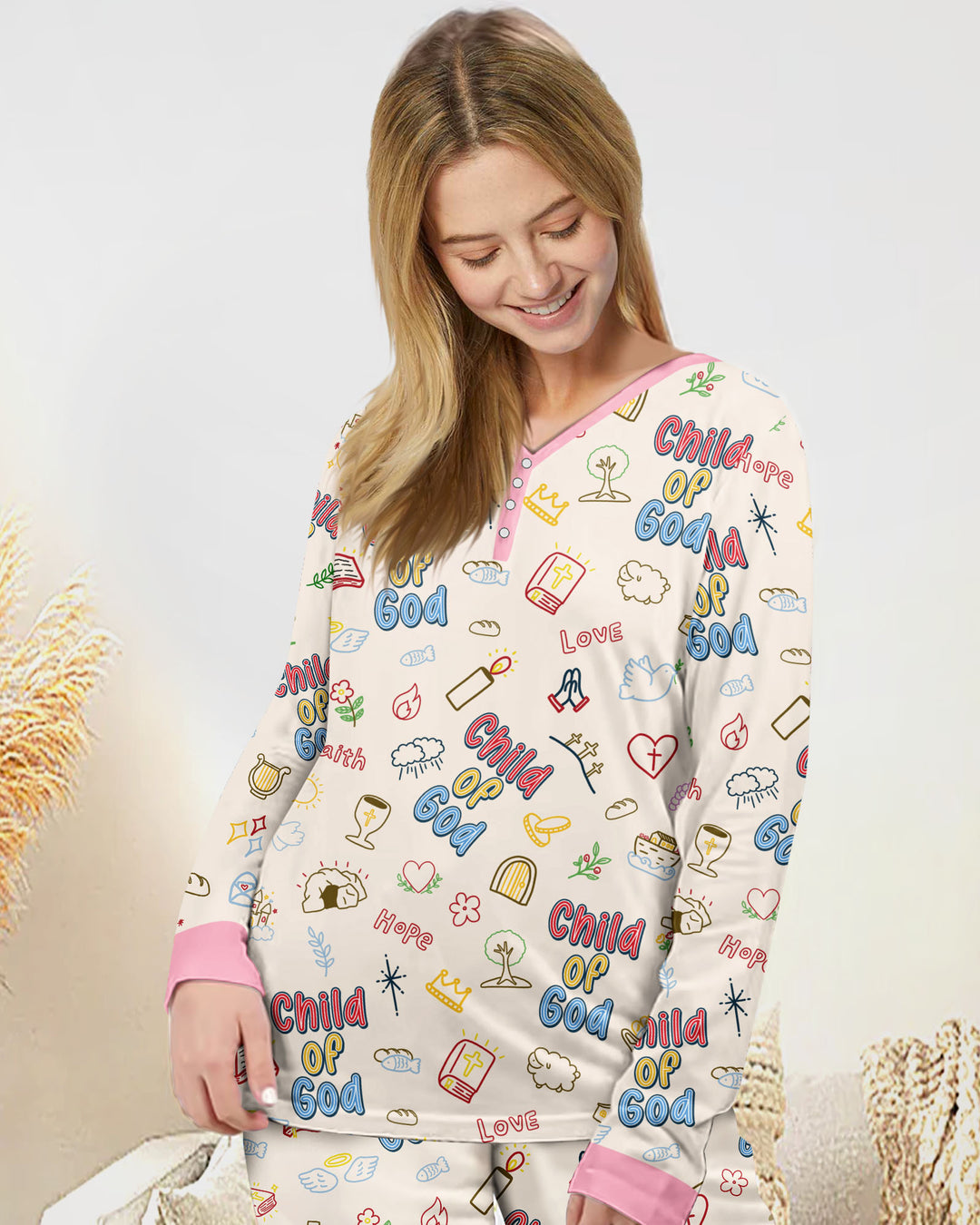 Vorlage Bambus Damen Pyjama Set