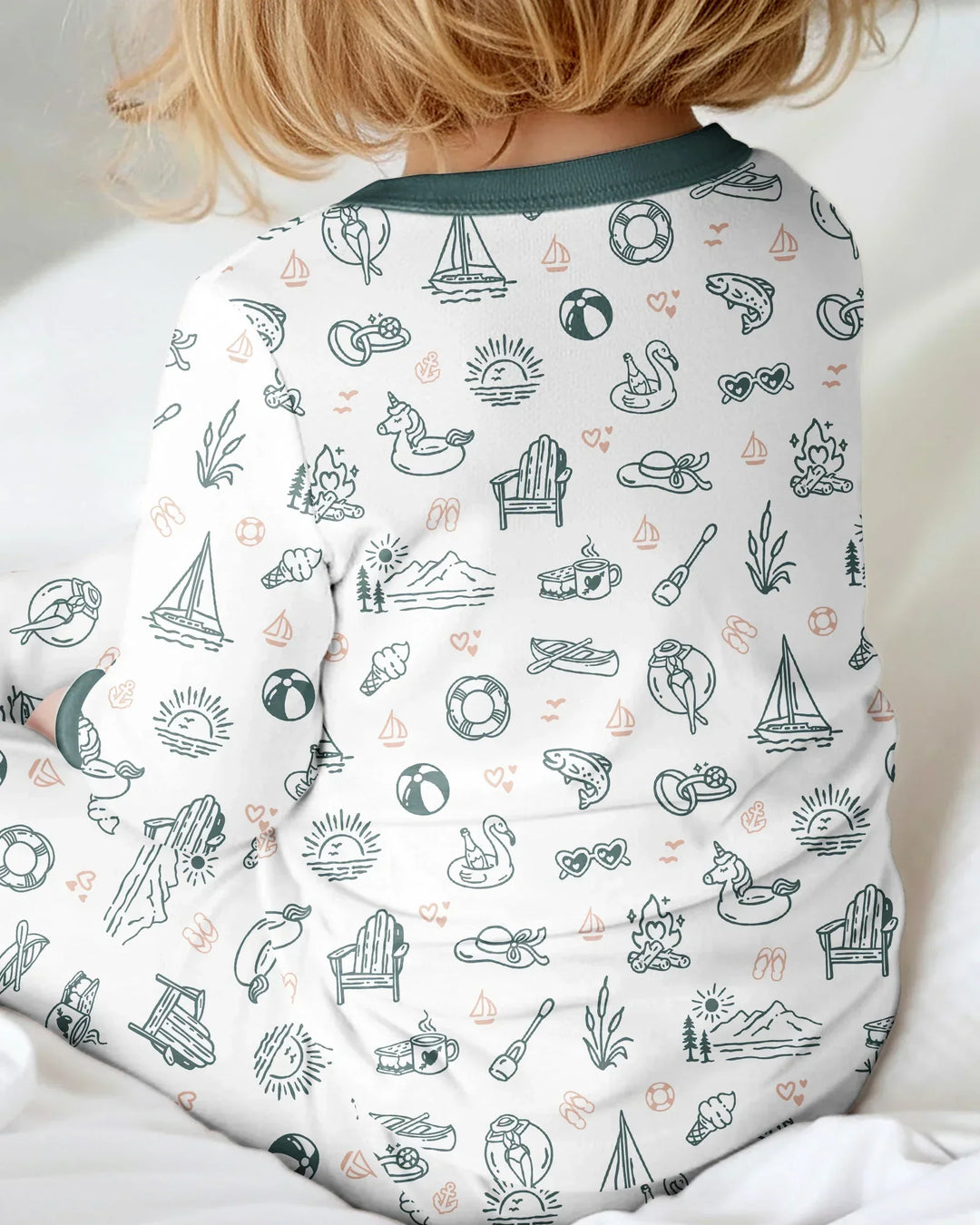 Gerippte Babykleidung mit individuellem Foto - Weich &amp; Skizzenhaft