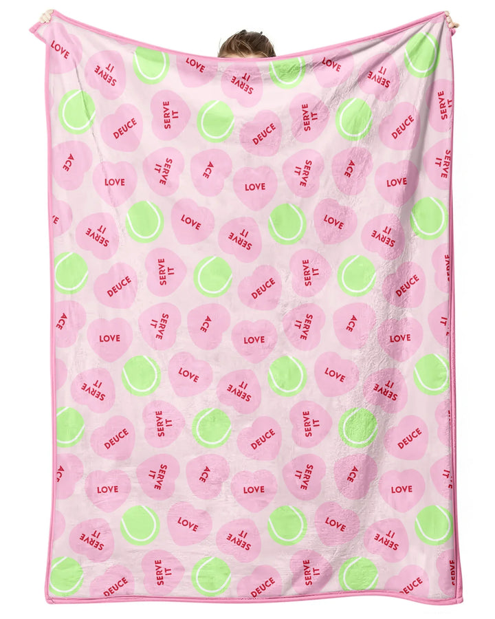 Tennis with Love Bamboo Blanket