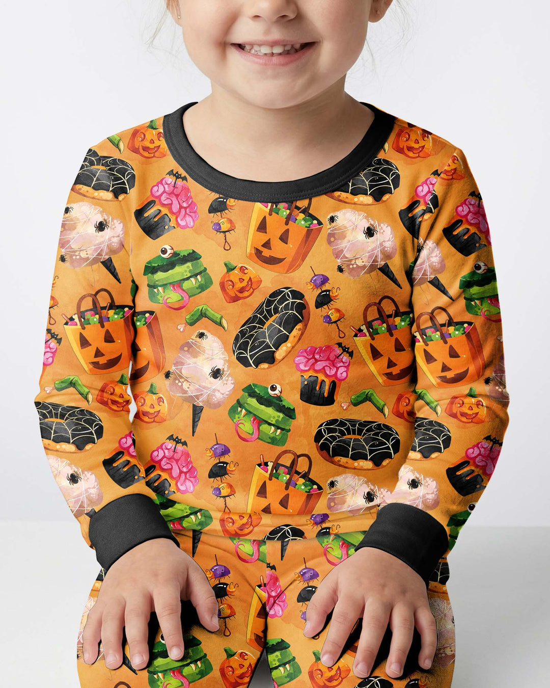 Spooky Snack Shack Bamboo Two Piece Long Sleeve Pajama Set