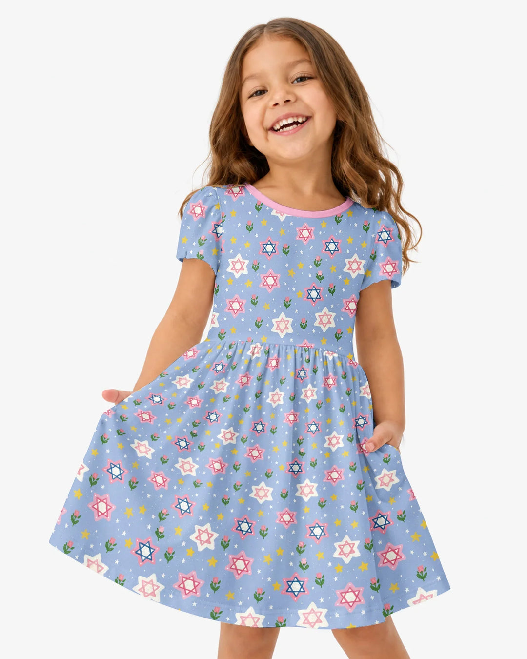 Starry Bloom Blessings Family Matching Bamboo Twirl Dress