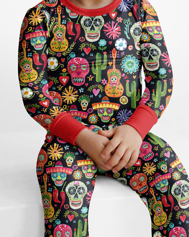 Mi Calaverita Bamboo Two Piece Long Sleeve Pajama Set