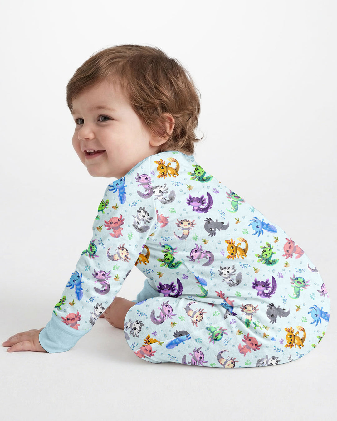 I Love You Axolotl Bamboo Convertible Zippy