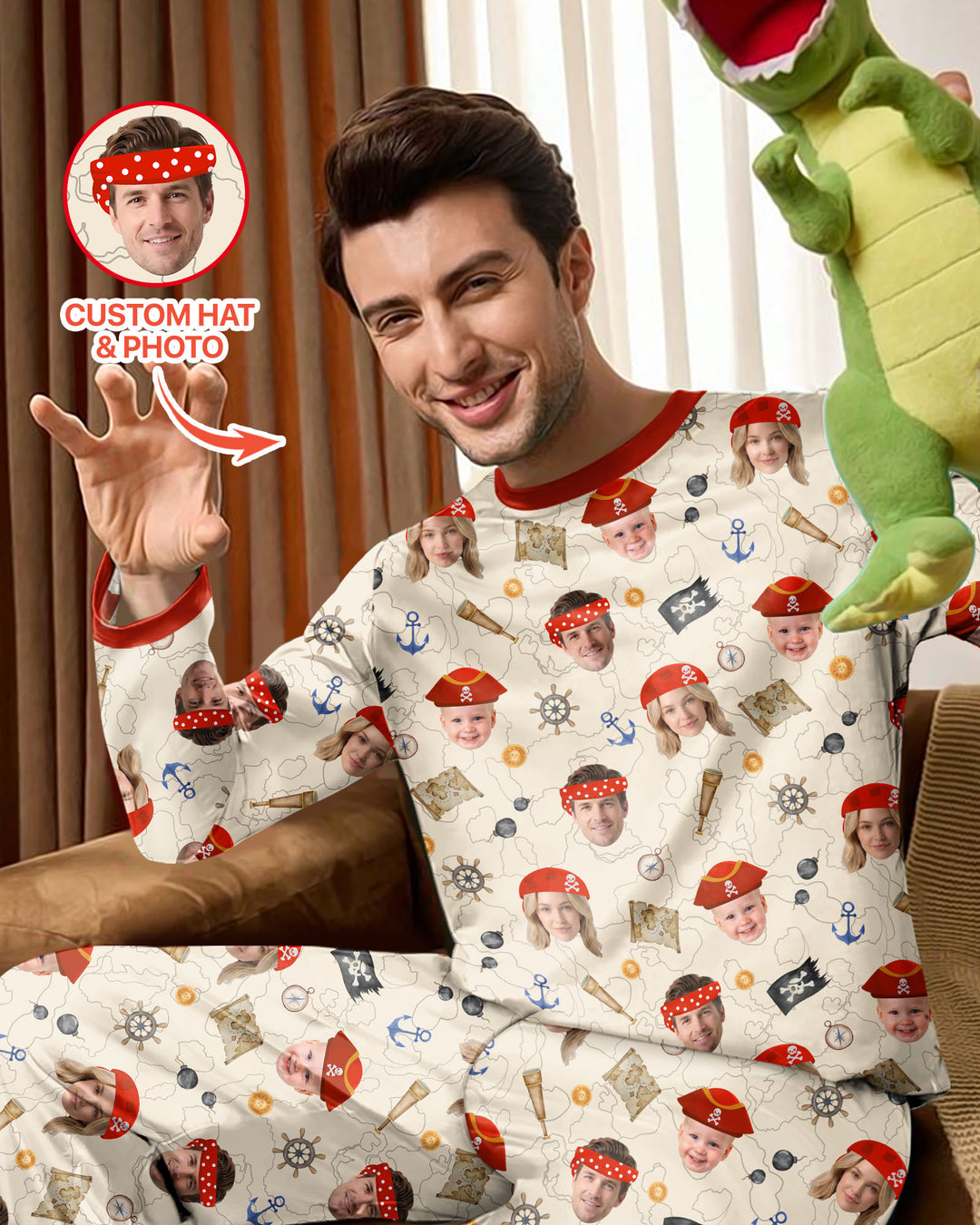 plantilla Conjunto de Pijama de Bambú para Hombre