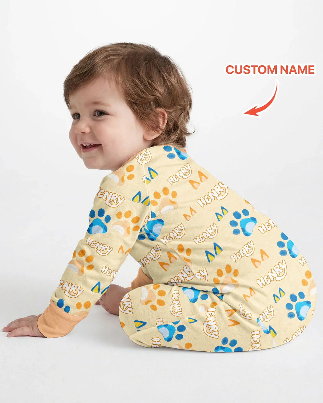 Gerippte Babykleidung mit individuellem Foto - Weich &amp; Skizzenhaft