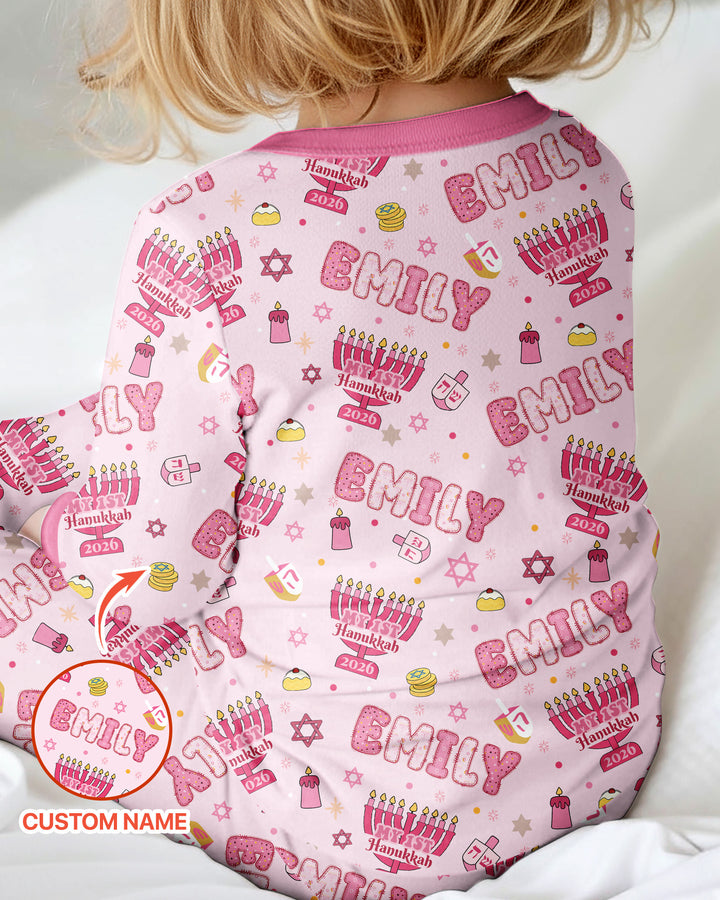 Custom name My First Hanukkah 2026 Bamboo Convertible Zippy