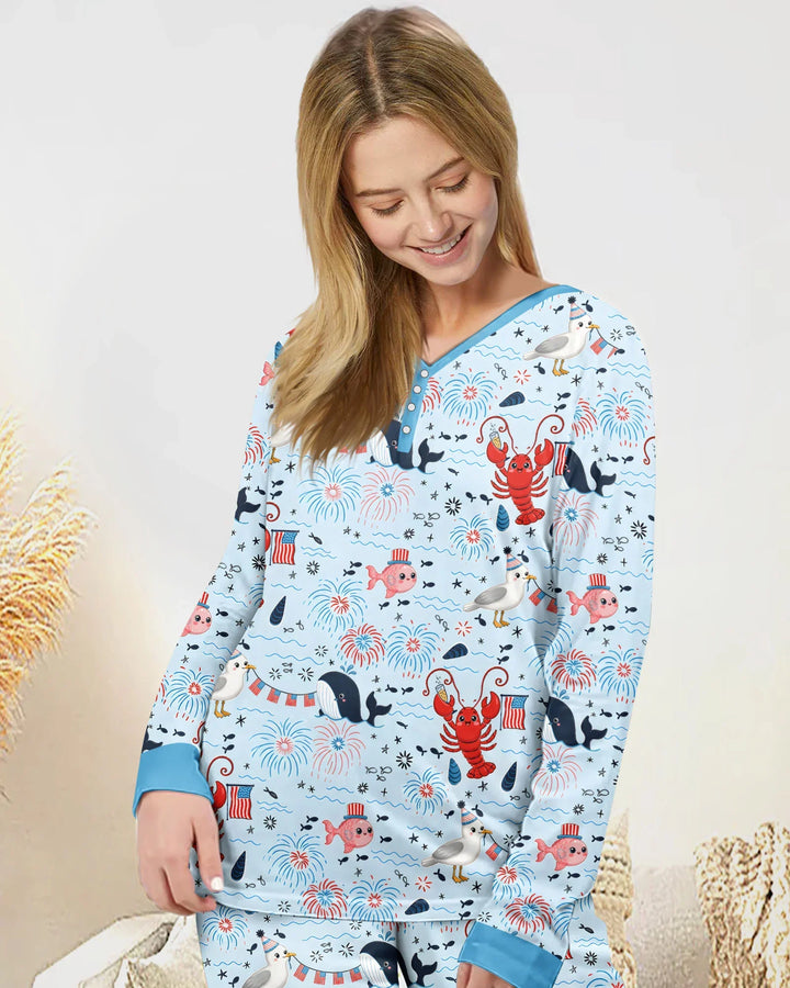 Vorlage Bambus Damen Pyjama Set