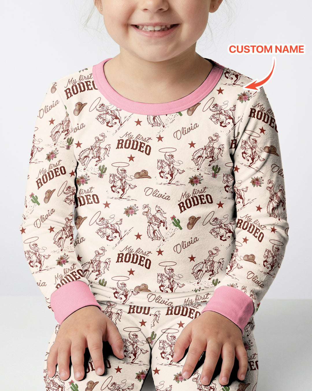 Conjunto de pijama de dos piezas de bambú con mangas largas, plantilla PERSONALIZADA