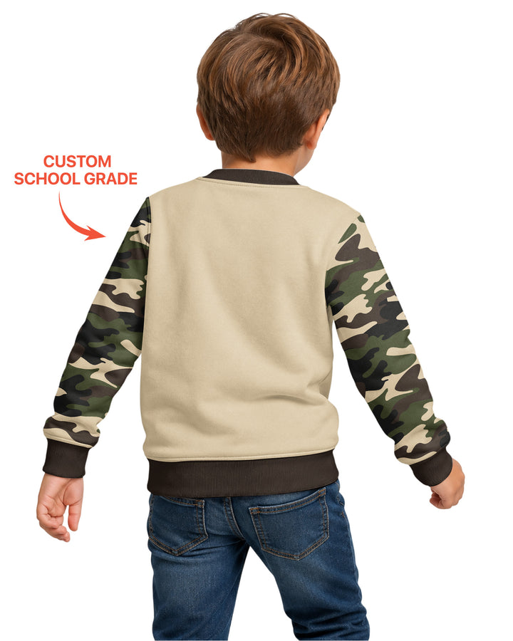 Sudadera de cuello redondo de bambú con plantilla personalizada