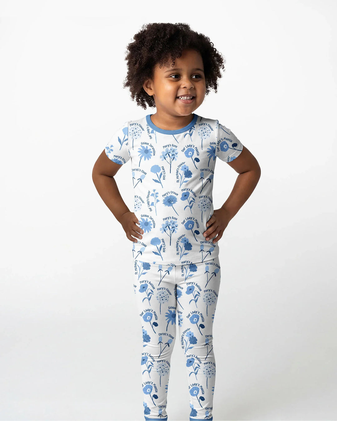 Mary's Garden Bamboo Two Piece Short Sleeve Pajama Set