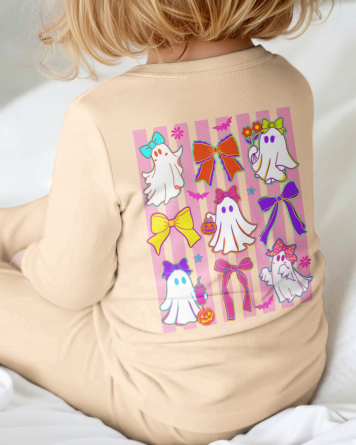 Personalized Coquette Ghost Halloween Bamboo Convertible Zippy