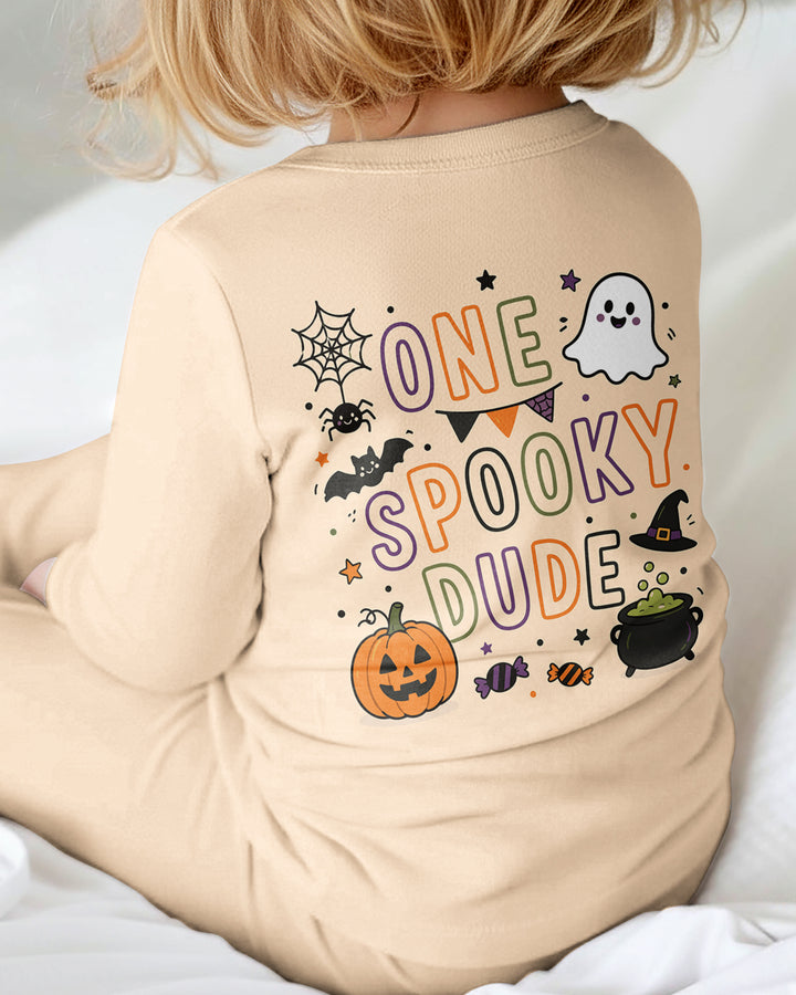 Custom Name Halloween 1st Birthday Bamboo Convertible Zippy