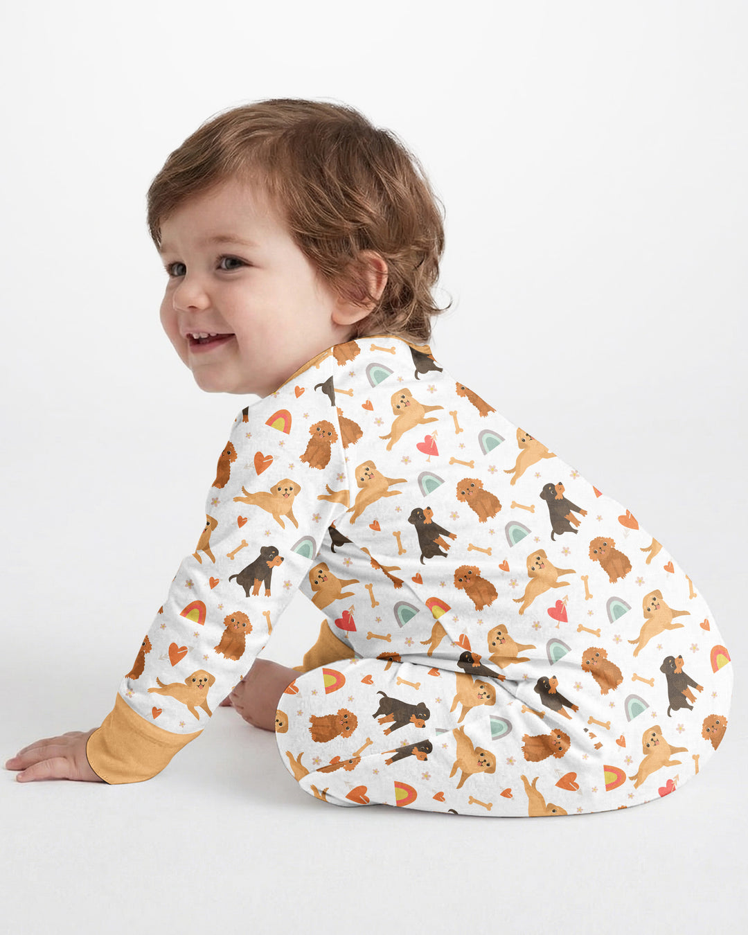 Brown Dogs Bamboo Convertible Zippered Romper