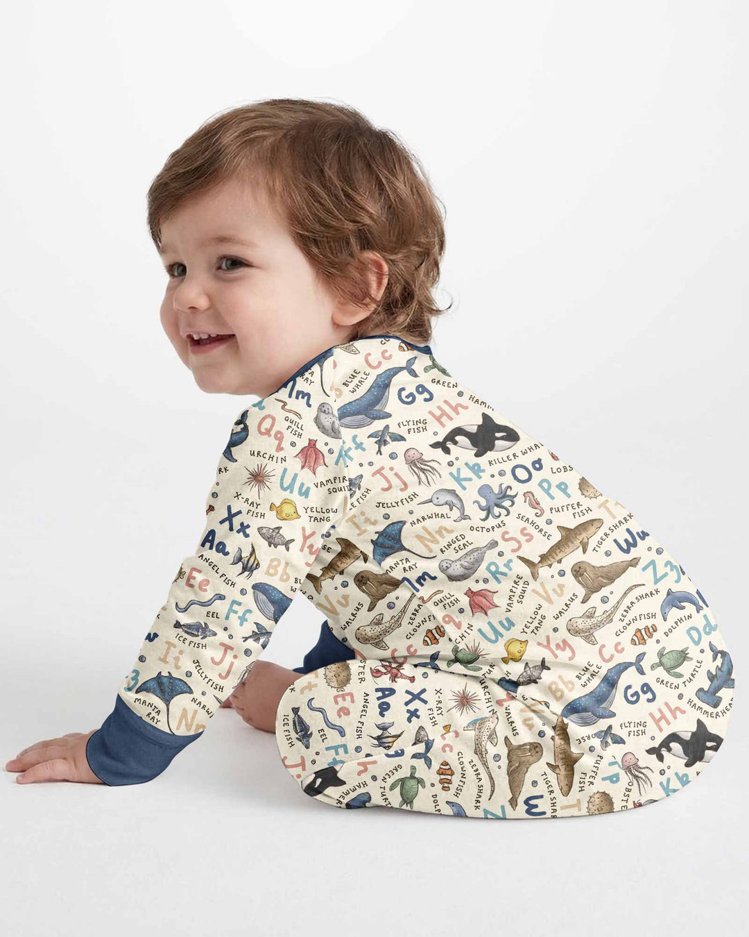 Ocean Animal Alphabet Bamboo Convertible Zippy
