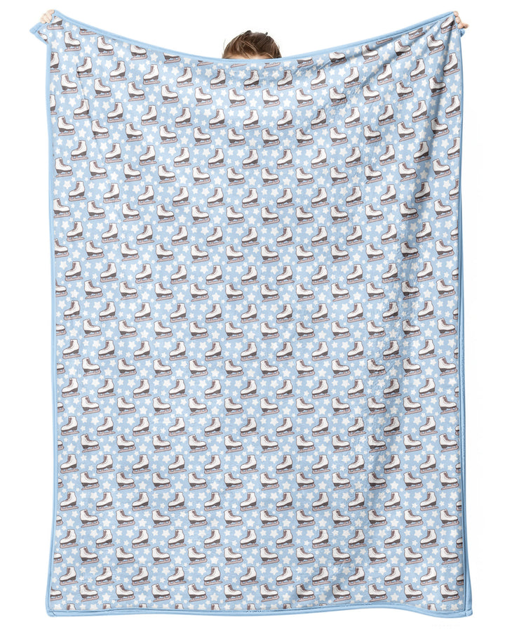 Ice Skating Bamboo Blanket