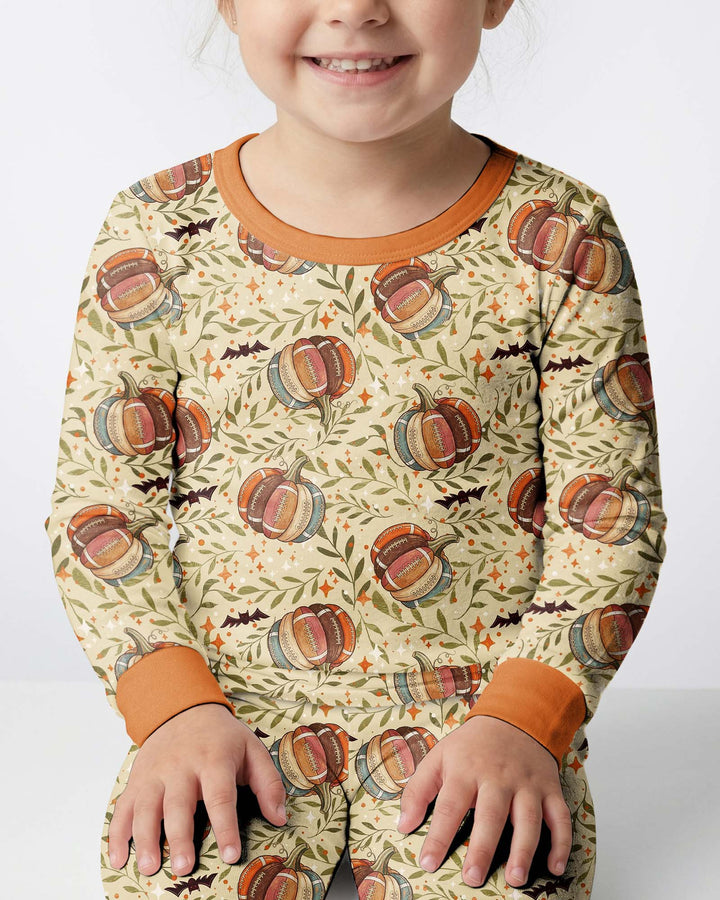 It's Football Season Bamboo Two Piece Long Sleeve Pajama Set