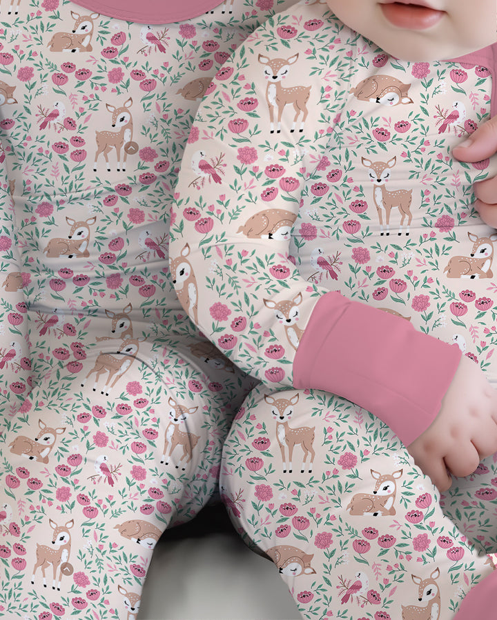 Little Deer Meadow Bamboo Convertible Zippy