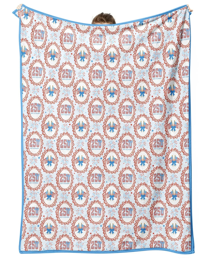 Patriotic CoquetteBamboo Blanket