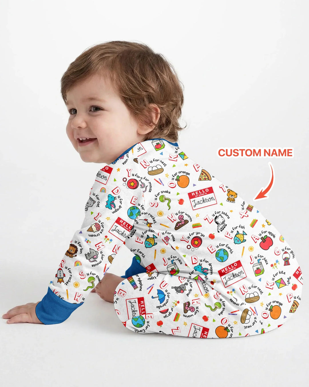 Gerippte Babykleidung mit individuellem Foto - Weich &amp; Skizzenhaft