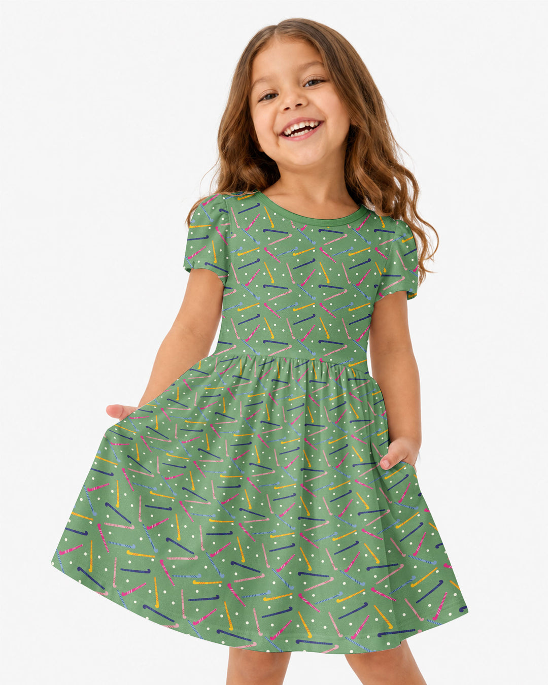 Field Hockey Fun Bamboo Twirl Dress